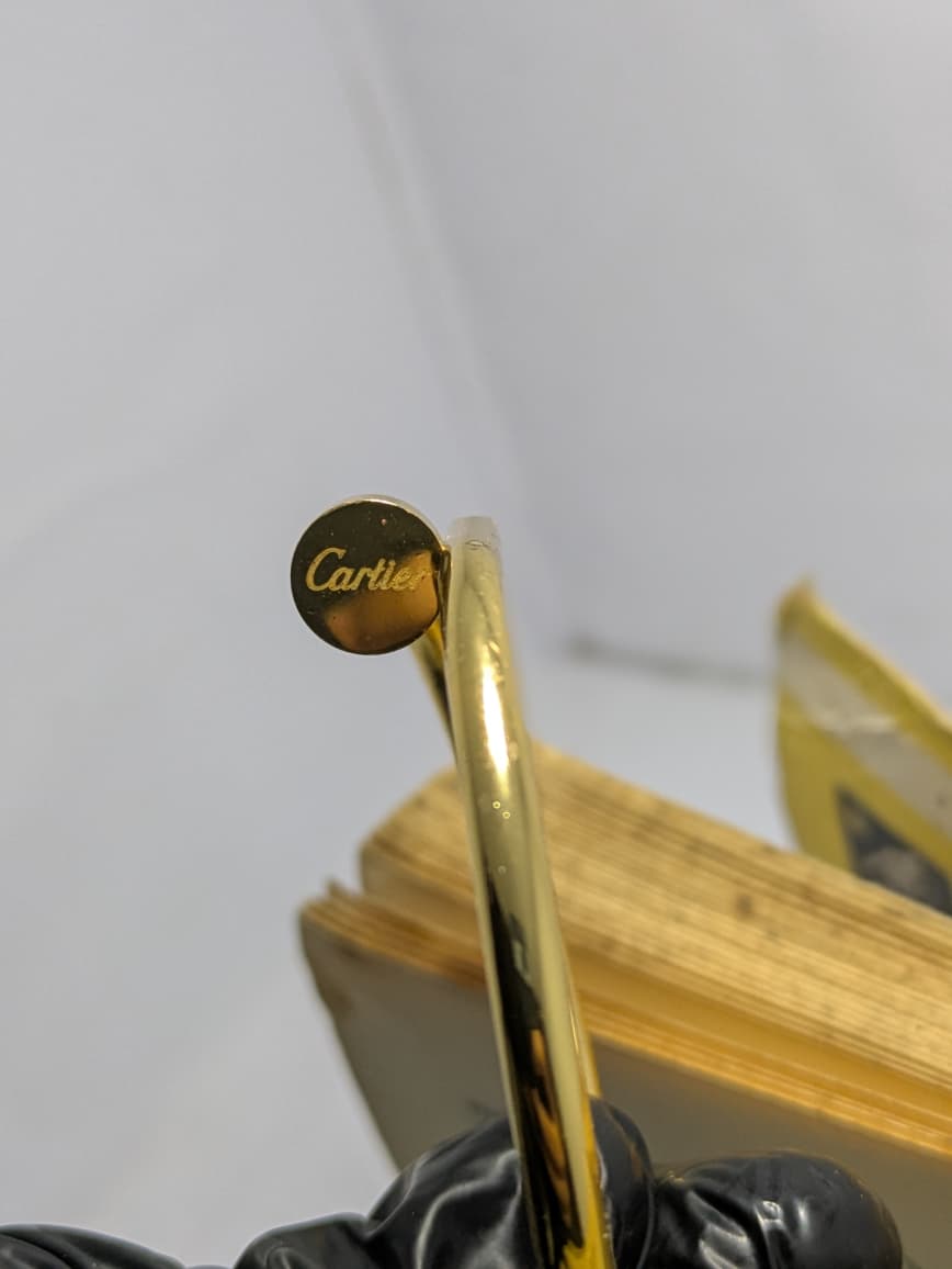 gold Cartier nail  bracelet